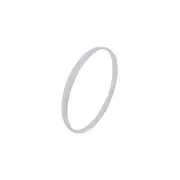 Bevilles 66mm Solid Half Round Bangle in Sterling Silver