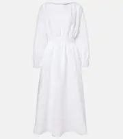 [Gabriela Hearst] Gabriela Hearst Ahmose linen maxi dress AU 6 white