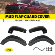Set 4pcs Splash Guards Flap Mud Delete Cover For 2019-2024 Chevrolet Silverado