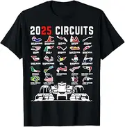 [JINNGLA] 2025 Formula Racing T-Shirt Funny Graphic Novelty T Shirt for Men Women