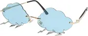 [TOGEVAL] Cloud Sunglasses Personalized Sunglasses Frameless Eyeglasses Fashion Eyeglasses Party Glasses Irregular Sunglasses Cloud Shaped Sunglasses Funny Eyeglasses Cloud Shaped Glasses