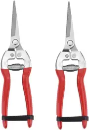 2 Pcs Sturdy Pruning Shear Garden Scissors Gardening Snips Professional Micro...