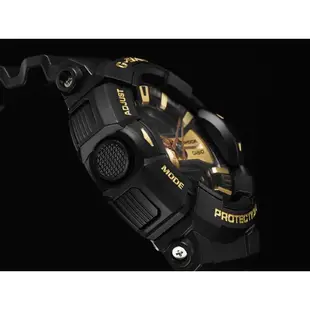 CASIO 卡西歐 GA-400GB-1A9 / G-SHOCK錶冠設計潮流雙顯錶 / 黑金 51.9mm