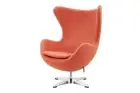 NNEKG Matt Blatt Arne Jacobsen Egg Chair Replica (Orange)