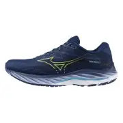 Mizuno Wave Rider 27 [J1GC230353] Men Running Shoes Navy/Gold