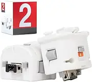 GIRIAITUS Wii Motion Plus Adapter-External Remote Motion Plus Sensor Controller -White,Set2 Pack