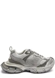 Balenciaga 3XL Distressed Panelled Mesh Sneakers - Light Grey - 41 (IT41 / UK8), Balenciaga Trainers, Faux Leather - 41 (IT41 / UK8) 41 (IT41 / UK8)