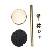1PC Gold Stanchion Posts Crowd Control Queue Barriers No Velvet Rope