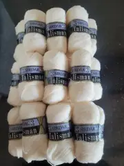 3 PLY SIRDAR TALISMAN WOOL WHITE - 21 X 35 GMS - SHADE 051 - DYE 7272 - One LOT