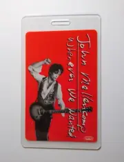 John Mellencamp Laminated Backstage Pass 1992 Whenever We Wanted Tour Pop Rock