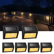 XLUX Solar Lights for Steps Decks Pathway Yard Stairs Fences, LED lamp, Rainp...