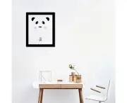 Framed Cartoon Panda Art Canvas Printing