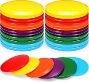 30 Pack Disc Golf Starter Set Including 10 Pcs Putter 10 Pcs Mid Range 10 Pcs Driver Comfortable Disc Golf Plastic Flying Disc for Beginner, DIY Your Discs, 6 Colors