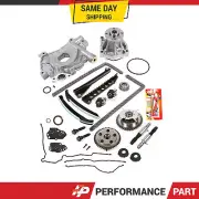 Timing Chain Kit Cam Phaser VCT Selenoid Oil Water Pump for 10-14 Ford 5.4