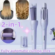 New 2 In 1 Automatic Hair Curler Straightener Negative Ion Electric Ceramic Fast