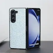 PC+PTU Case for Samsung Galaxy Z Fold6 Cover,Shiny Fashionable Foldable Anti-Fall Mobile Phone Cases,Flash White