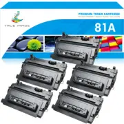 5PK CF281A 81A Black Toner Cartridge For HP LaserJet Enterprise Flow MFP M630dn