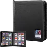ProCase Top Loader Binder for Cards, Holds 324 Toploaders with 9 Pockets, Toploader Storage for Trading Cards or Sports Cards, Compatible with TCG, MTG in 3"x4" Toploaders -Black