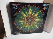 Kodacolor Vicious Circles 600 Piece Jigsaw Puzzle Kaleidoscopic Soundwaves