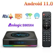 X96-X4 Amlogic S905X4 Dual WiFi Ethernet 1000M Android 11.0 4GB/64GB 8K TV Box