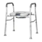 Elderly Disability Portable Over the Toilet Aid Commode Shower Padded Chair Seat