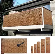 Patio Shade, Privacy Wall Outdoor, Bamboo Privacy Screen, Natural Decorative Fence, Indoor Outdoor, Bamboo Reed Fence, Hand-Woven, Backyard/Patio/Garden/Restaurant/Yard(1.7 * 10m(5.6 * 32.8ft))