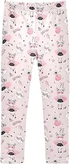 [Joisal] Cute Super Girl Pink Girls' Leggings, Suitable for Yoga Pants Girls, Kid Leggings, 4-10T