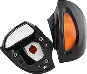 For B&M&W R 1100RT R1100RTP R 1150RT Motorcycle Rear View Rearview Side Mirror Amber Signal Lens Fairing Mount Rear Side Mirror(Unpainted)