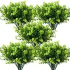 10 Pcs Artificial Plants & Greenery,Flowers for Outdoors Fake Outdoor Plants ...