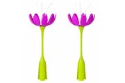 2PK Boon Stem Drying Rack Baby Kids Accessories f Grass Lawn Countertop Magenta
