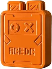 Future Punk Rabbit EDC Fidget Toy Fun Unlimited Press Relieve Stress Toy Zinc Alloy Mechanical Fidget Slider Fashion Cool Gadget (Orange)