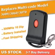 Gate Garage Door Opener 300MHz 10 DIP Code Remote Control Multi-Code 3089 308911