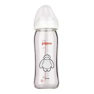 【Pigeon 貝親】迪士尼寬口玻璃奶瓶-240ml(迪士尼玻璃奶瓶 寬口徑)