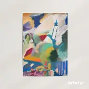 Murnau with Church I · Wassily Kandinsky, 1910 · Giclée Wall Art Print