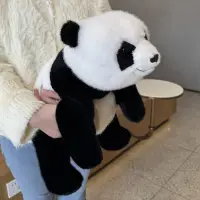 在飛比找蝦皮購物優惠-熊貓玩偶 仿真大熊貓毛絨玩具動物園北極熊熊貓公仔兒童生日禮物