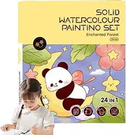 Watercolor Work Book, Kids Watercolor Journal Journal Water Color Book | 24 Page Drawing Toys for Art Projects, Craft Kits Educational Toys for Beginners