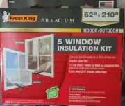 Frost King Premium Clear 5 Window Insulation Kit Indoor/Outdoor 62" x 210" NEW