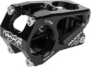 Bicycle 31.8mm Stem Bike Short Handlebar Stem Aluminum Alloy Bike Fitting for Mountain Bike Road Bike Black