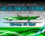 Vendetta Green 14ft KAYAK VINYL WRAP KIT GRAPHIC DECAL/STICKER