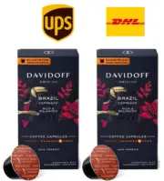 DAVIDOFF Origins Brazil Coffee Capsules - 8/12 Intensity 55g x 2 Pack ,