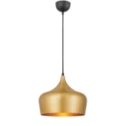 Polk-30 1 Light Pendant Gold Brushed, Black POLK PE30-GDB