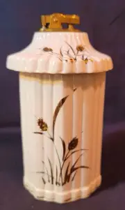Vintage Royal Sealy Canister Lighter Wheat RARE Gold Unique Holder Japan