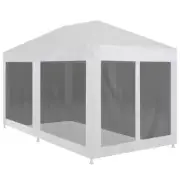 Vidaxl Party Tent With 6 Mesh Sidewalls 6X3 mesh,polyester Marquees