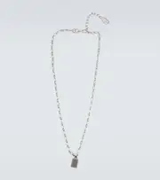 [Dolce & Gabbana] Dolce & Gabbana Logo pendant necklace One Size silver