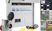 50A 10 Circuit Transfer Switch Kit with 2 Digital Display Energy Meter with