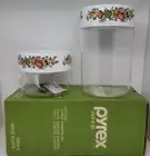 Pyrex 7064-8 Stack and See 4 Piece 1: 16 oz, 1: 48 oz Covered Canister Set NIB