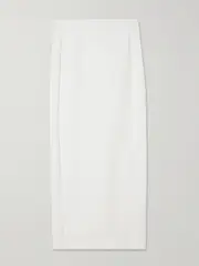 [Max Mara] Max Mara - Stretch-jersey Midi Skirt - White - UK 2 UK 2 White