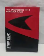 USS Enterprise NCC-1701-D Dedication Plaque New In Box EagleMoss 2017