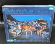 Buffalo Games 2000 Piece Jigsaw Puzzle Cinque Terre Italy Sunset Sealed