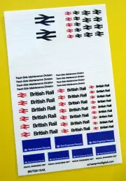 BRITISH RAIL CODE 3 High Detail stickers decals Model Railway HO OO Gauge